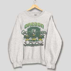 90s Vintage Oregon Ducks Gang Green Football Sweatshirt University of Oregon Tee